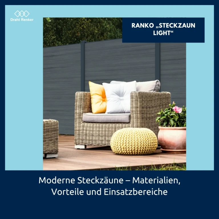 Steckzaun für Garten & Terrasse